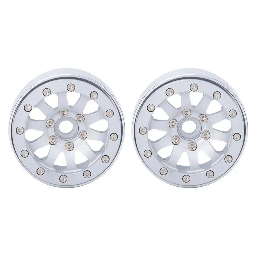 2Pcs 1.9 inch High Quality Aluminum Alloy Wheels Rims Hub RC Replacement Parts for 1/10 Crawler Climbing Car | Игрушки и хобби