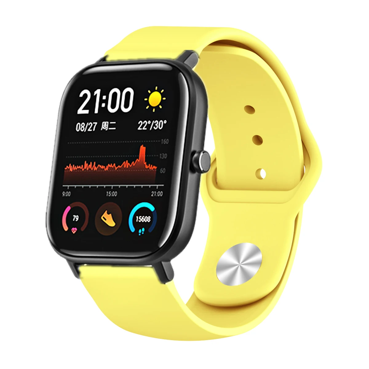 FIFATA 20/22 мм яркие силиконовые часы ремешок для Xiaomi Huami Amazfit GTS смарт-браслет Xiaomi Huami Amazfit Stratos аксессуары