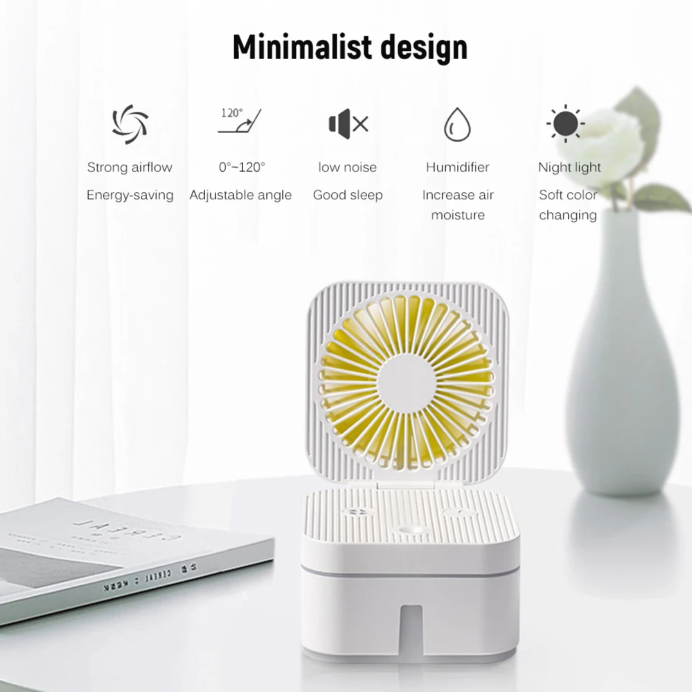 Складной настольный вентилятор Magic Cube с USB 2 в 1 низким уровнем шума|Вентиляторы| |