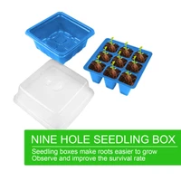 9 hole ling tray starter tray greenhouse grow trays humidity adjustable plant starter kit1