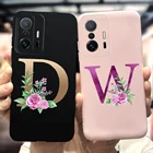 Чехол для Xiaomi Mi 11T Pro, новый розовый черный силиконовый матовый Мягкий защитный чехол на заднюю панель для Xiomi Mi 11T Mi11T Pro 5G 2021, чехол для телефона