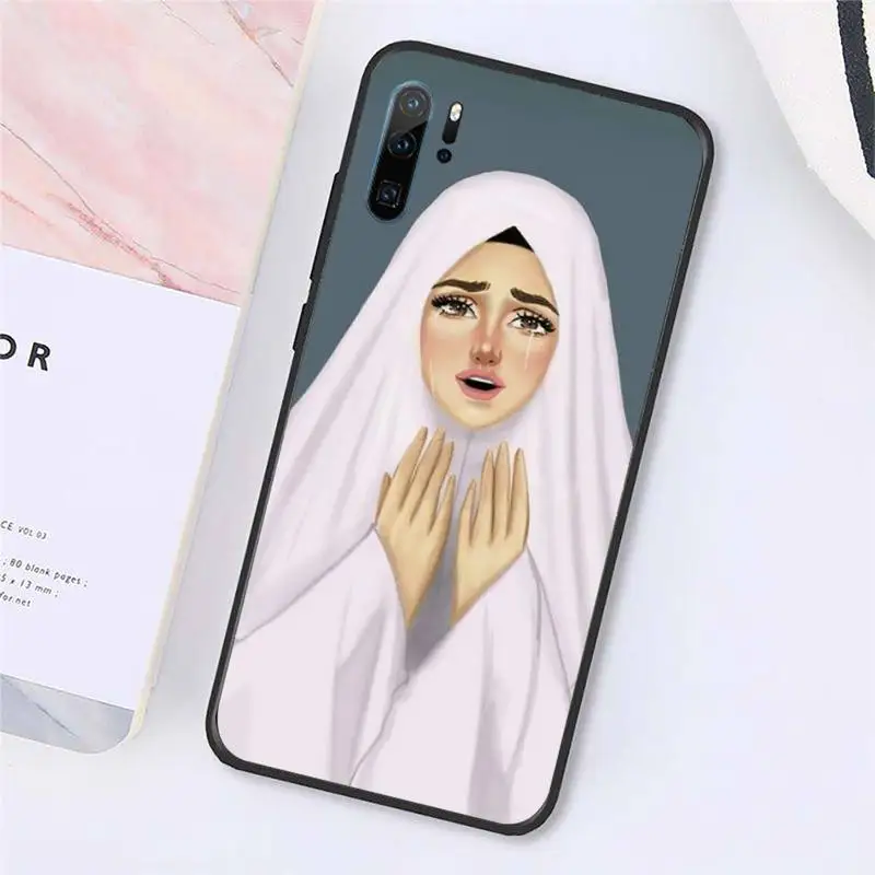 

Muslim Islamic Arabic Hijab Face Gril Phone Case For Huawei honor Mate P 10 20 30 40 Pro 10i 9 10 20 8x Lite Y91C V17 6.38 6.44