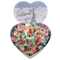 creative 520pcs mix paper origami cranes with gift box valentines day wedding birthday party favor baby shower party supplies