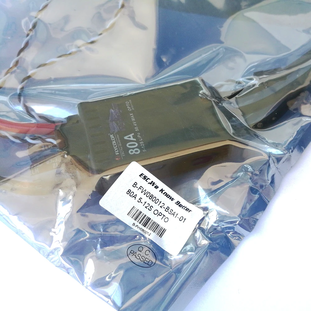 FLYCOLOR электронный регулятор скорости двигателя для радиоуправляемого самолета 80A