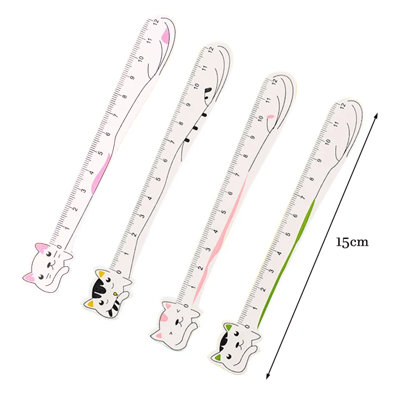 

Cat Ruler Cute Rulers Novelty Stationery Kawaii Student Design Ruler Set of Drafting Rules Student Stationery School Supplies