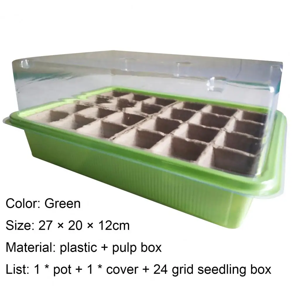 

Nursery Box Breathable Water-Saving Plastic Stackable Propagator for Garden