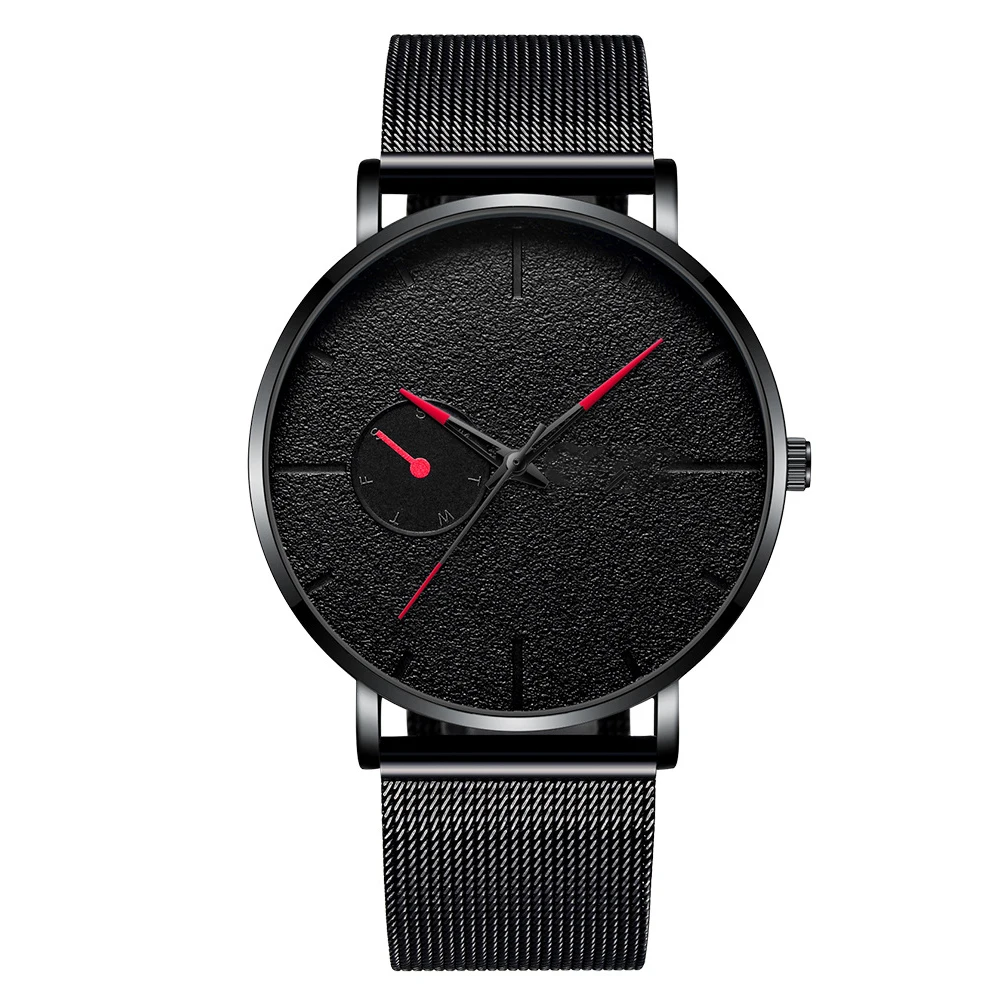 Кнопка батарея Повседневная Циферблат Круглый автоматический для мужчин часы