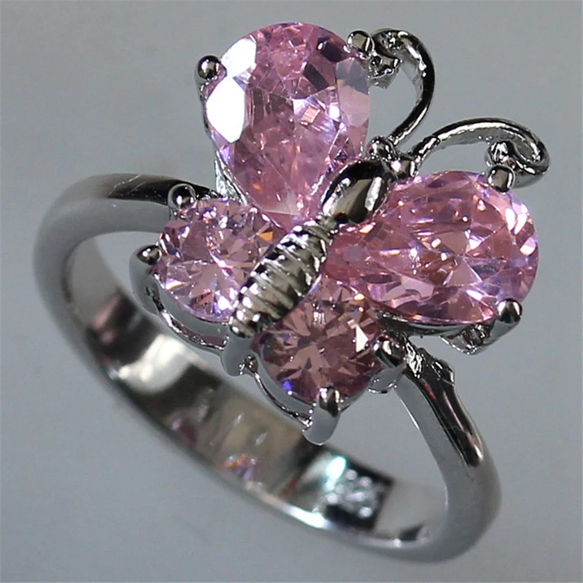 Модные Роскошные обручальные кольца flenz Esme для благородных женщин розовый