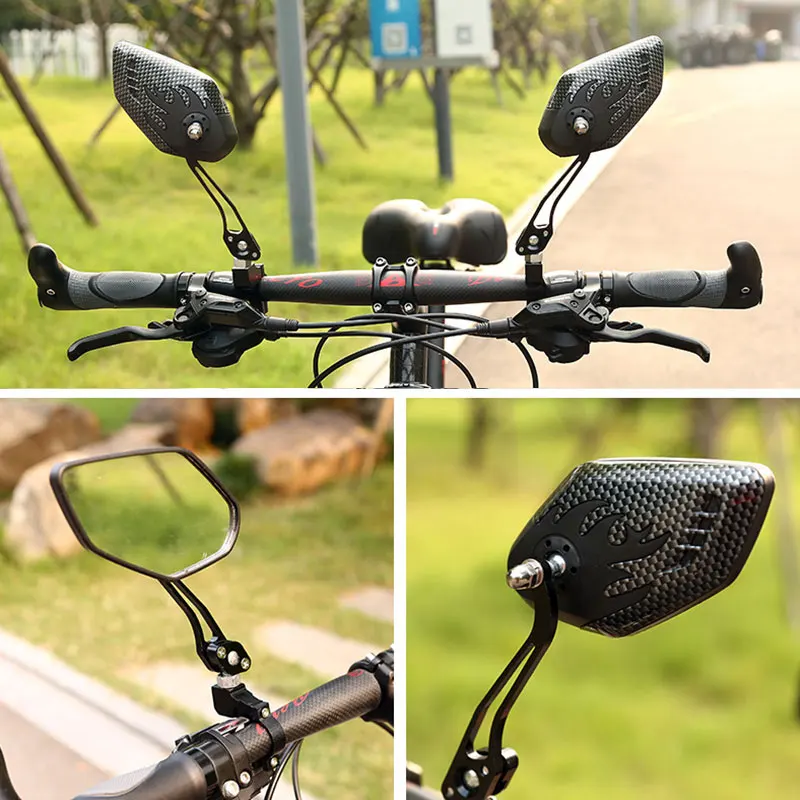 Велосипедное Зеркало заднего вида с широким диапазоном обзора регулируемое