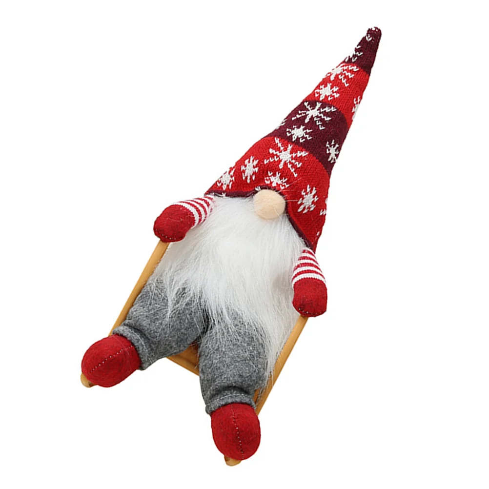 

Фигурки стариков без лица, 1 шт., уникальный праздничный Декор гнома, Рождественская Кукла-снежная шапка