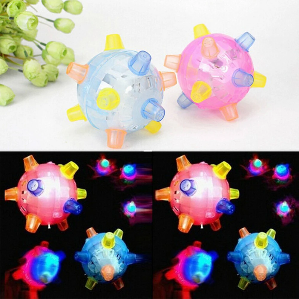 

Creative Luminous Dancing Balls Kids Music Bouncing Sound Toy Luminous Lighting Electric Toys Dancing Ball Gift Random Color