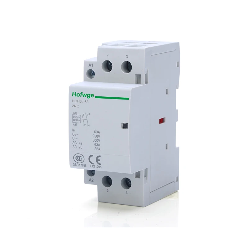 Фото HCH8s-63 бытовой контактор 2P 40a 63a 2NO или 2NC 1NO1NC 24 в 110 В 220 В автоматический контактор типа Din-рейки №2