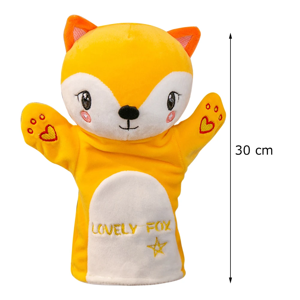 

6 Style Animal Hand Puppet Cartoon Plush Toys Baby Educational Animal Hand Puppets Pretend Telling Story Doll Toy for Children