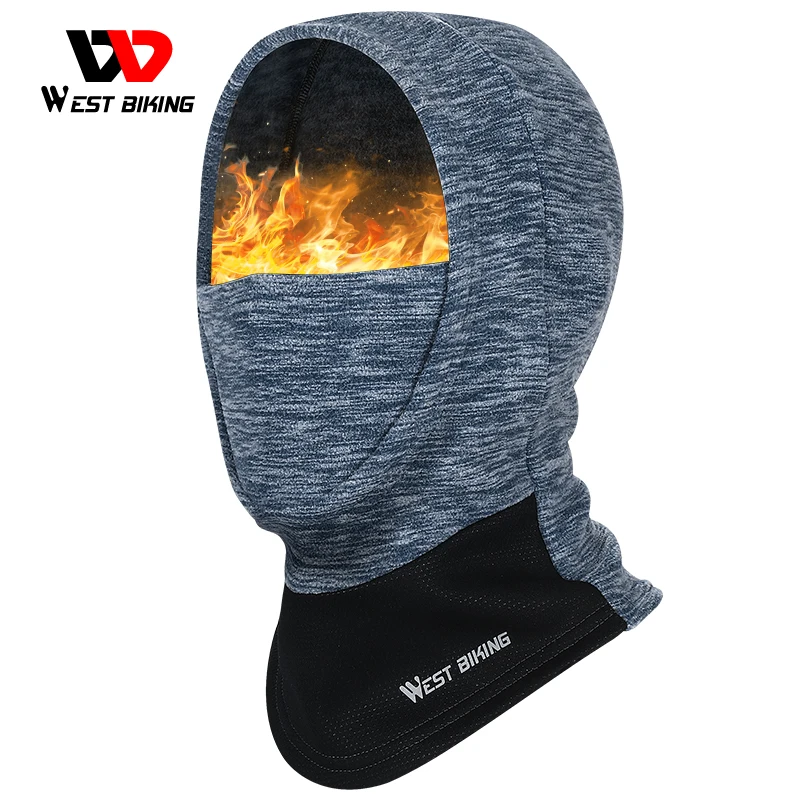 

WEST BIKING Children Cycling Cap Windproof Neck Warmer Bicycle Running Ski Outdoor Sport Headgear Hat Teenager Winter Balaclava
