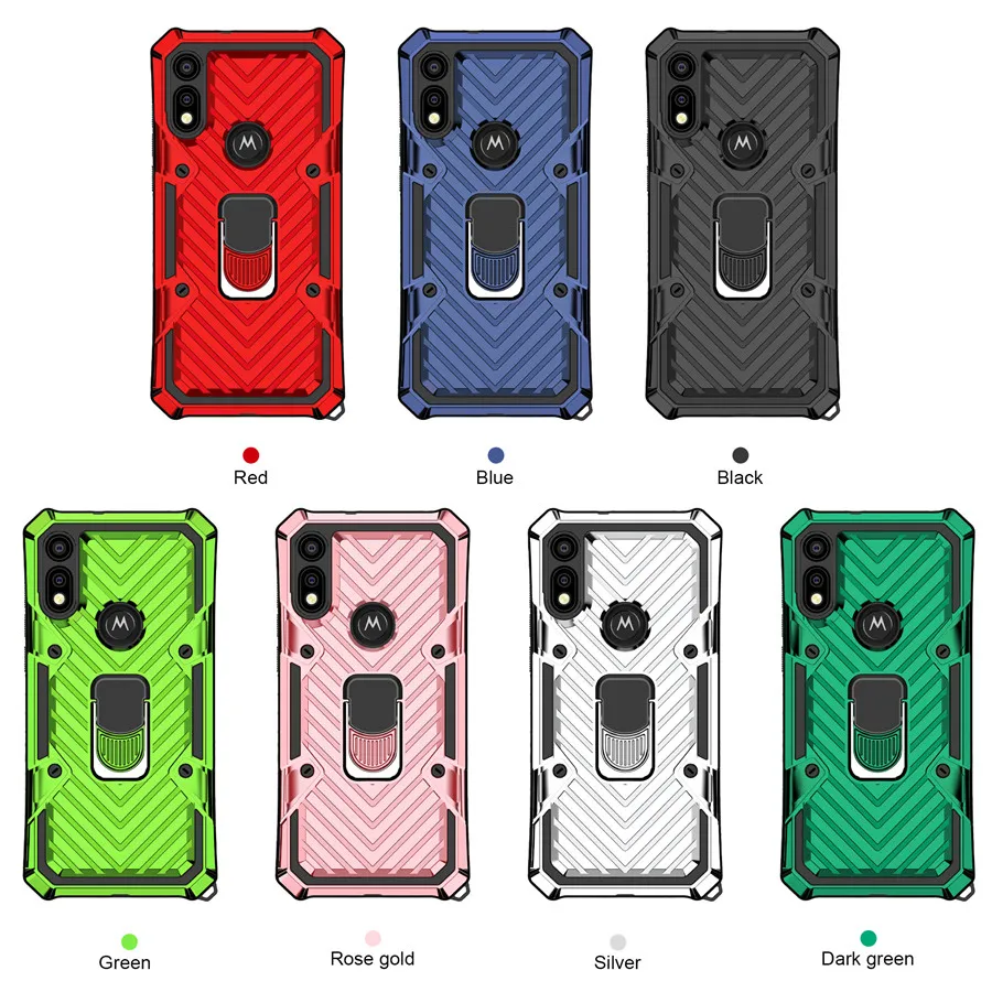 

Lightning Armo New 2 In1 Case For MOTOROLA G Stylus E 2020 G8 Power Lite G9/G9 Play/E7 Plus G9 Plus E6s With Ring Case Cover
