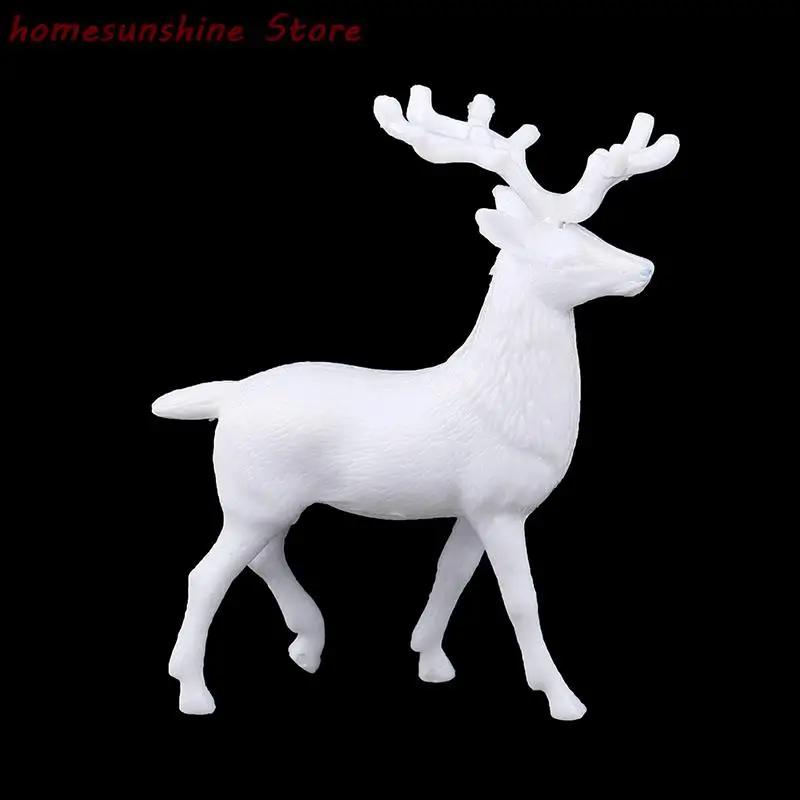 

1Pcs Mini Deer Doll Garden Home Artificial Model Plastic Crafts Statue Home Decoration Kids Toys Decoration Christmas Pendant
