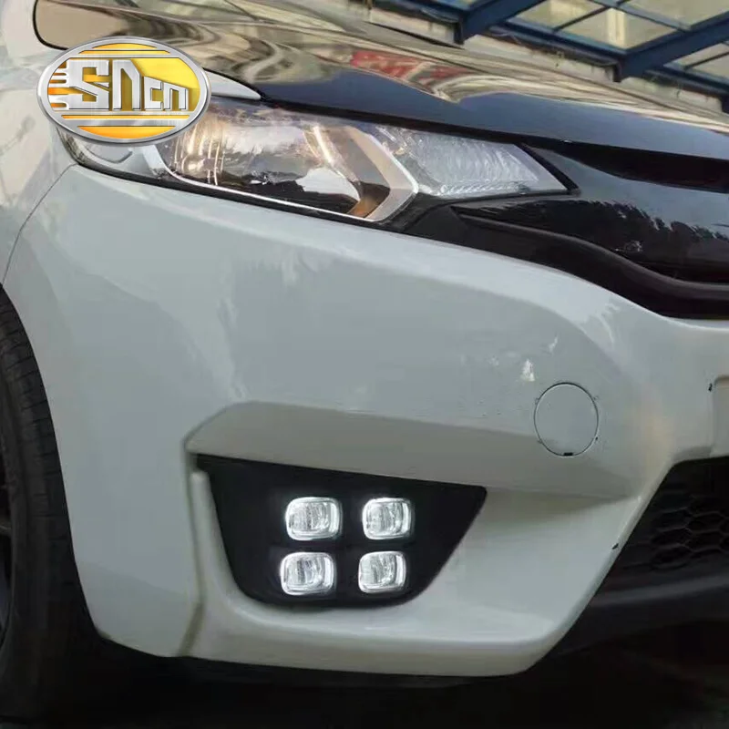 Для Honda Fit Jazz 2014 2015 2016 дневной ходовой светильник светодиодный DRL противотуманный