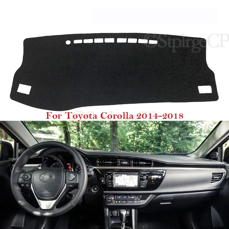 Защитная накладка на приборную панель Toyota Corolla E170 E160 2014 2015 2016 2017 2018 коврик от