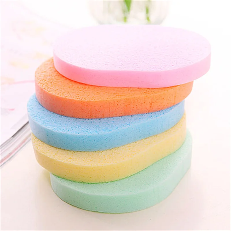 100PCS NATURAL KONJAC SPONE FOR WASHING FACE ROUND KONJAC KONNYAKU SPONGE LOT FACIAL CLEANSING EXFOLIATOR BATHING PUFF 12MM