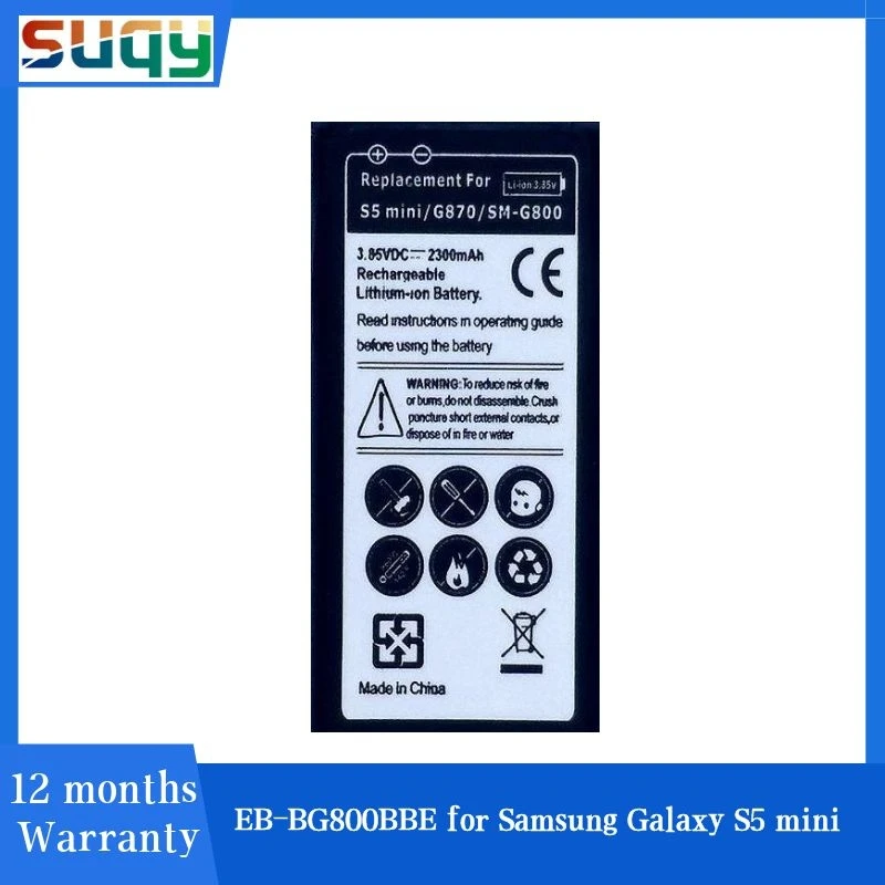 Аккумулятор Suqy Bateria для Samsung Galaxy S5 Mini G800 G870a G870W G800F G800H G800A G800Y G800R|Аккумуляторы