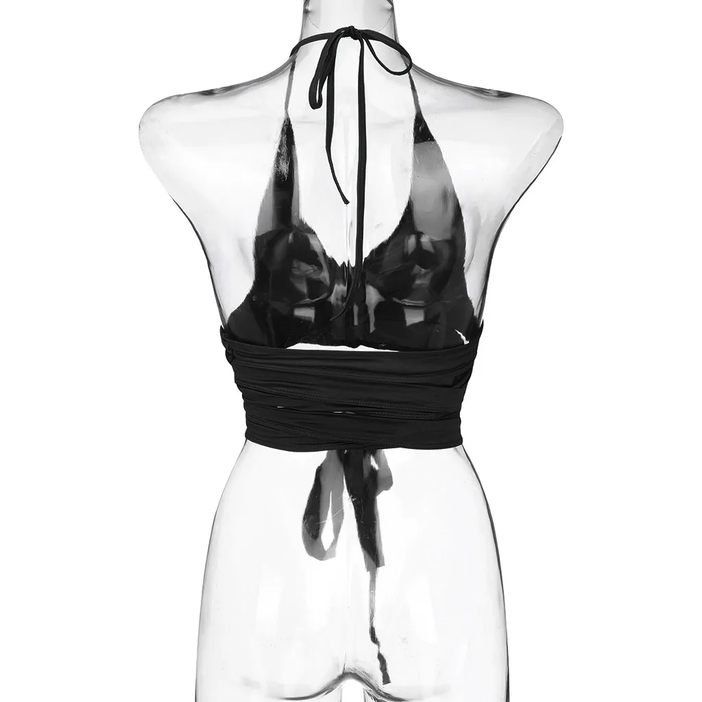 

Plus Size Women Sexy Lingerie Leather Clubwear Porno Halter Bra Bandage Sexy Underwear Backless Crop Top Erotic Babydoll Costume