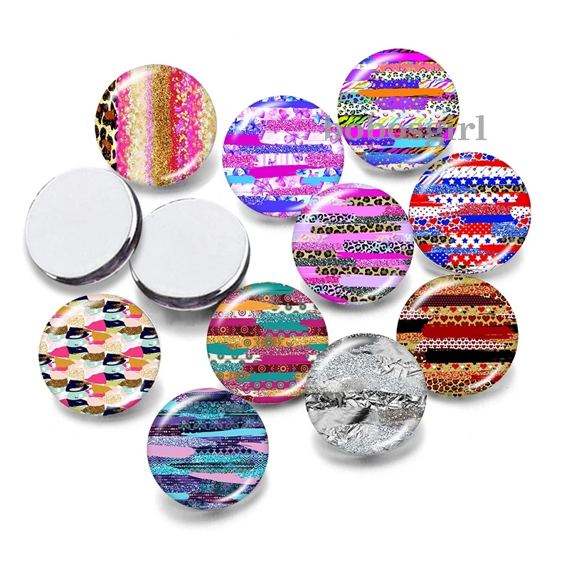 

Разноцветные леопардовые 12 мм 18 мм 20 мм кнопки ювелирные изделия DIY браслет круглые фото стеклянные кабошоны P6950