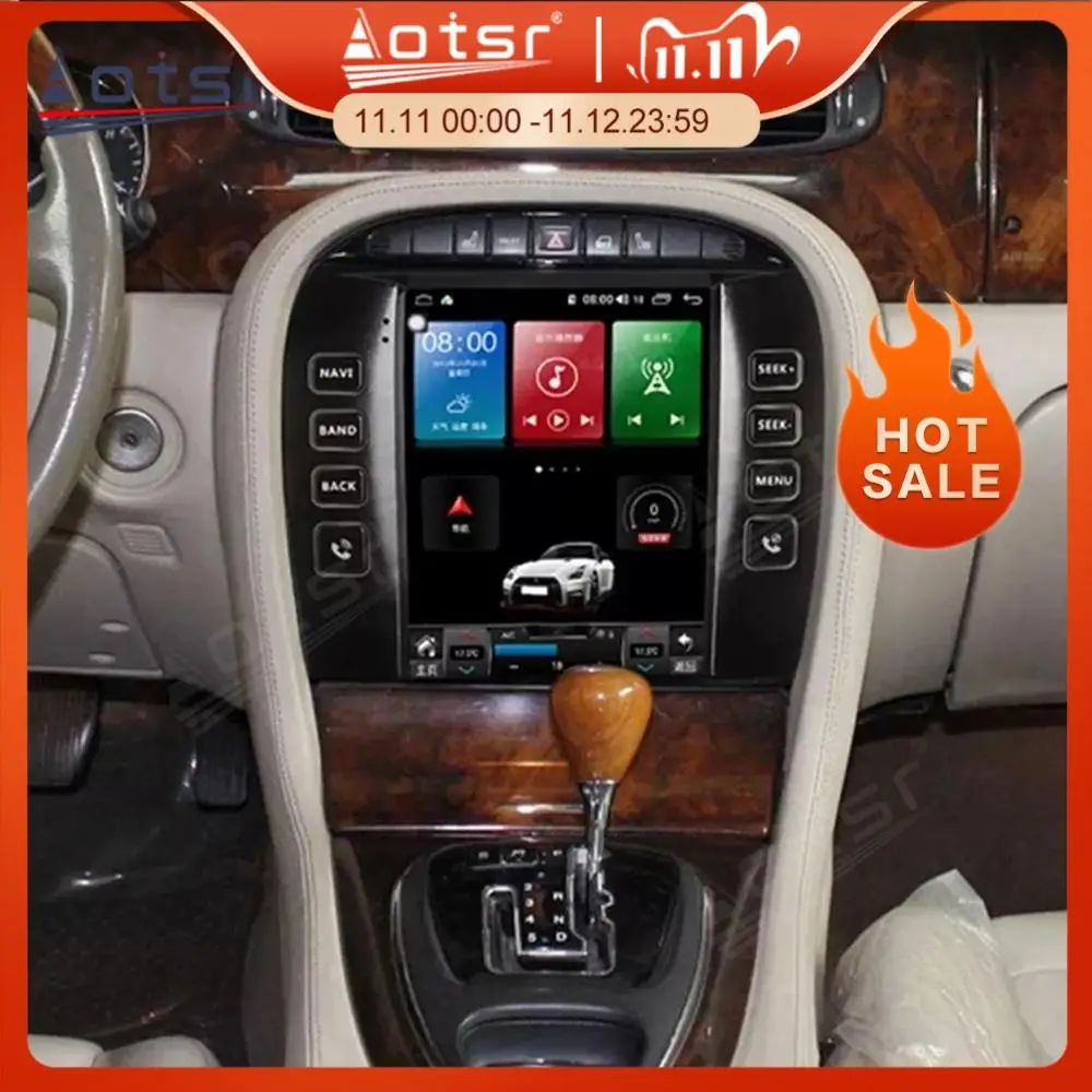 

Android 10.0 Tesla Screen For Jaguar S - TYPE Car GPS Navigation Radio Tape Recorder Multimedia DVD Video Player Stereo Unit HD