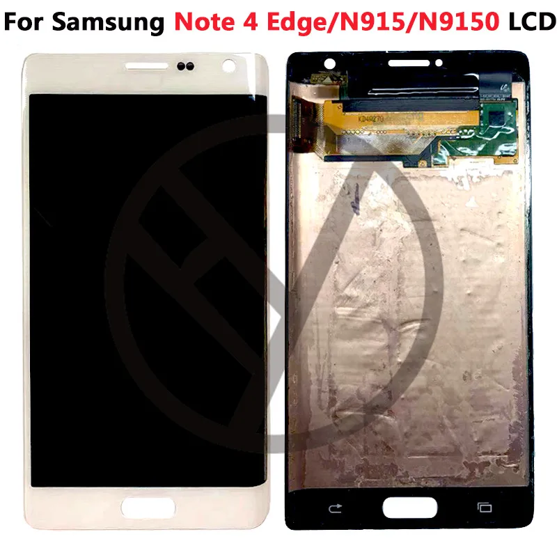 Супер AMOLED для SAMSUNG Galaxy Note 4 Edge lcd N915 N915FD N915F сенсорный экран дигитайзер сборка с