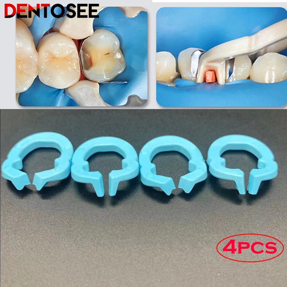 

New and professional 4Pcs Dental Resin Clamping/Seperating Ring Dentist Tools Autoclavable For Dental Lab Instrument