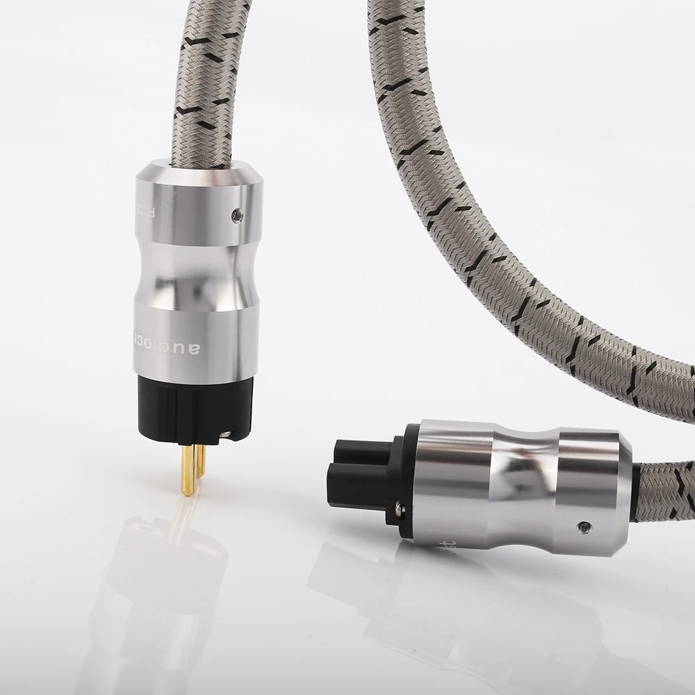 Hi Fi аудио Позолоченные вилки EU US version AC power провод шнур питания кабель питания|audio