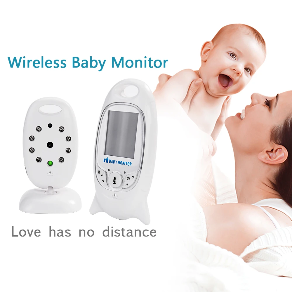 

Baby Monitor Wireless 2'' LCD 2.4G Two-way Audio Talk Temperature Detection Security Infrared Night Vision VOX Mode 8 Lullabies