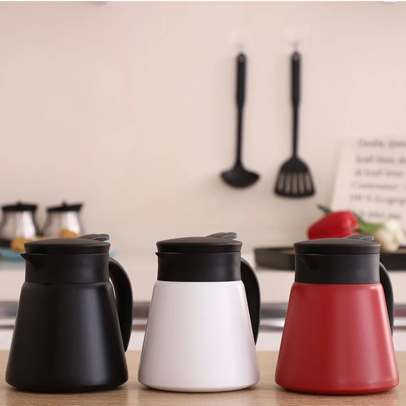 600 мл Изолированная бутылка для воды отжимной тип чайник из нержавеющей стали с