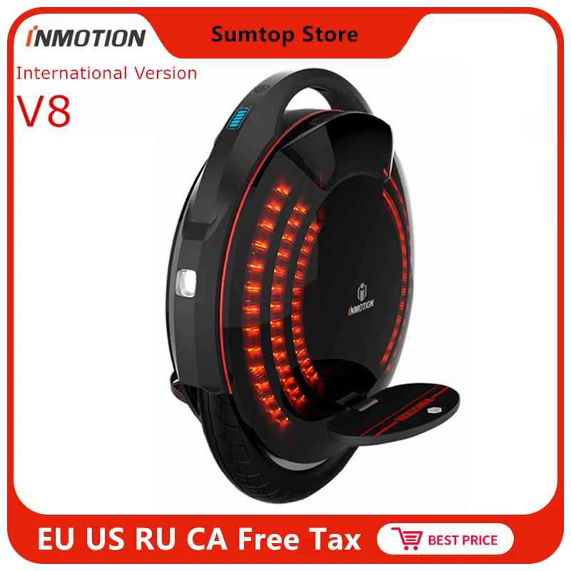 Inmotion SCV V8 Одноколесный самобалансирующийся скутер умный электрический встроенный в ручке Регулируемый EUC Ховерборд скейтборд Одноколесный велосипед