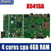 amazoon x541sa motherboard for asus x541 x541s x541sa laptop motherboard x541sa mainboard test ok 4 cores cpu 4gb ram