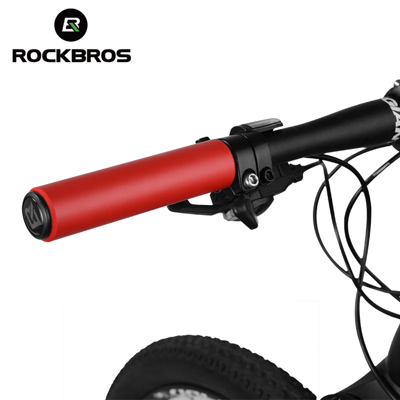 ROCKBROS Анти-занос, удар-поглощая велосипедная часть на велосипеде, мотоцикле, Шестерни ручки MTB велосипед силиконовый руль мягкие Сверхлегкий ручки