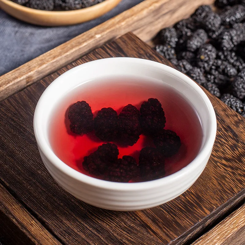 150g org&aacute;nica seca negro moras Sang Shen Zi... org&aacute;nico secado al sol negro moras calidad secos mora de frutas-1