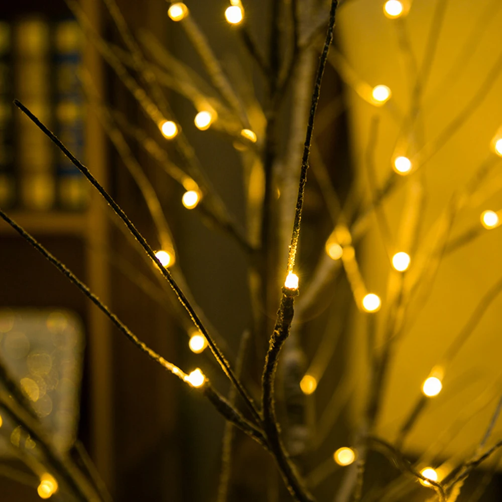 Рождественские украшения для дома светодиодный береза/заснеженных деревьев