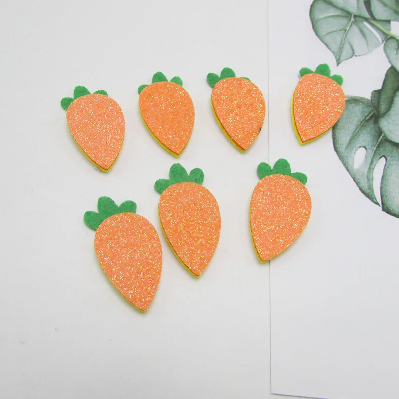 50 шт./лот 1 5*3 см Блестящий морковь для diy головной убор аксессуары и детские