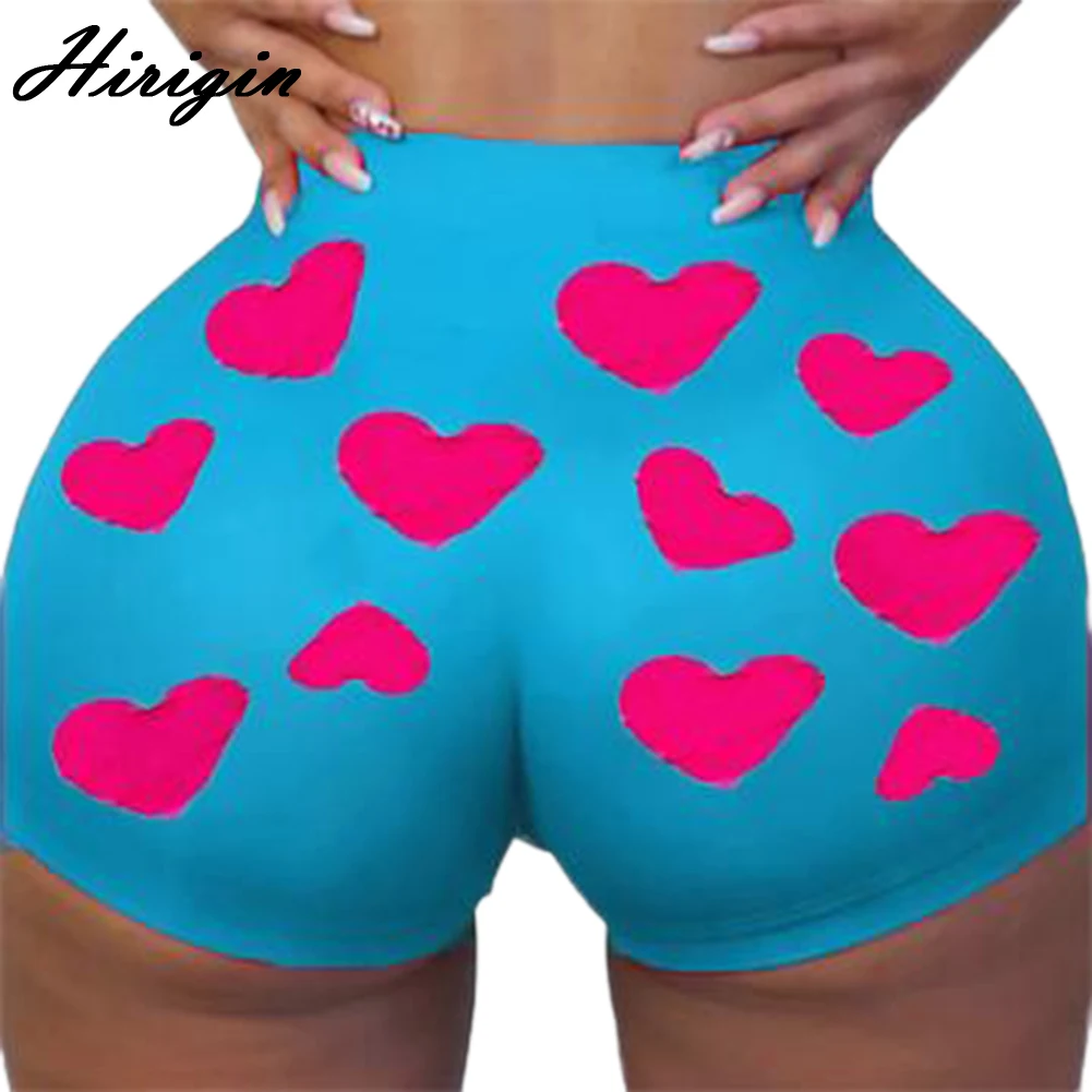 Модные шорты с буквенным принтом женские цветочный принт высокая талия