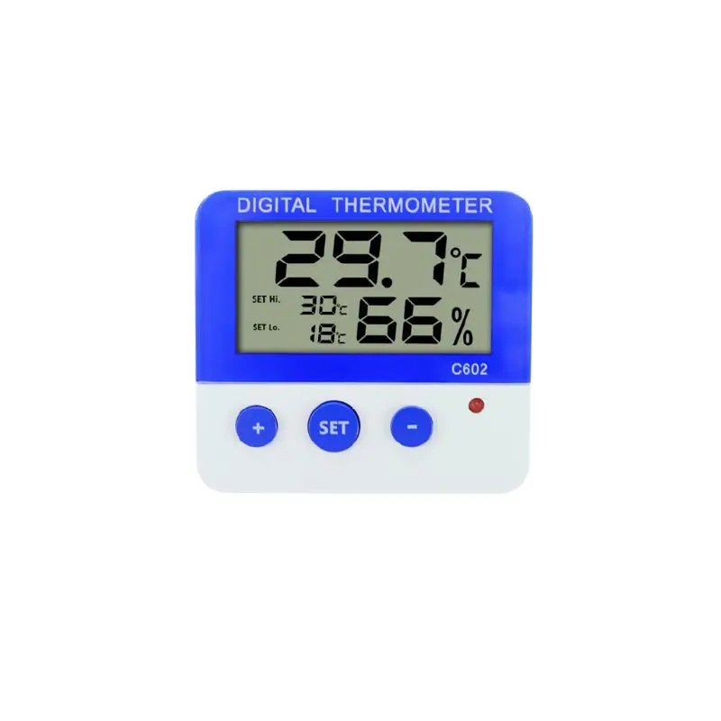 

Digital Alarm Thermometer Hygrometer Temperature Humidity Moisture Monitor W0YD