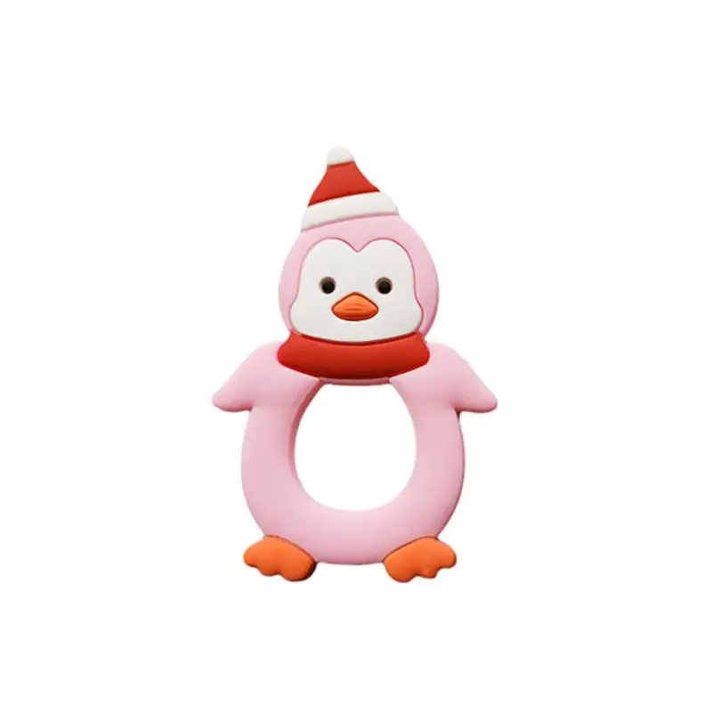 

Baby Teether Cartoon Penguin Modeling Silicone Molar Stick Infant Bite Chew Appease Teeth Gel for Girls Boys 95AE