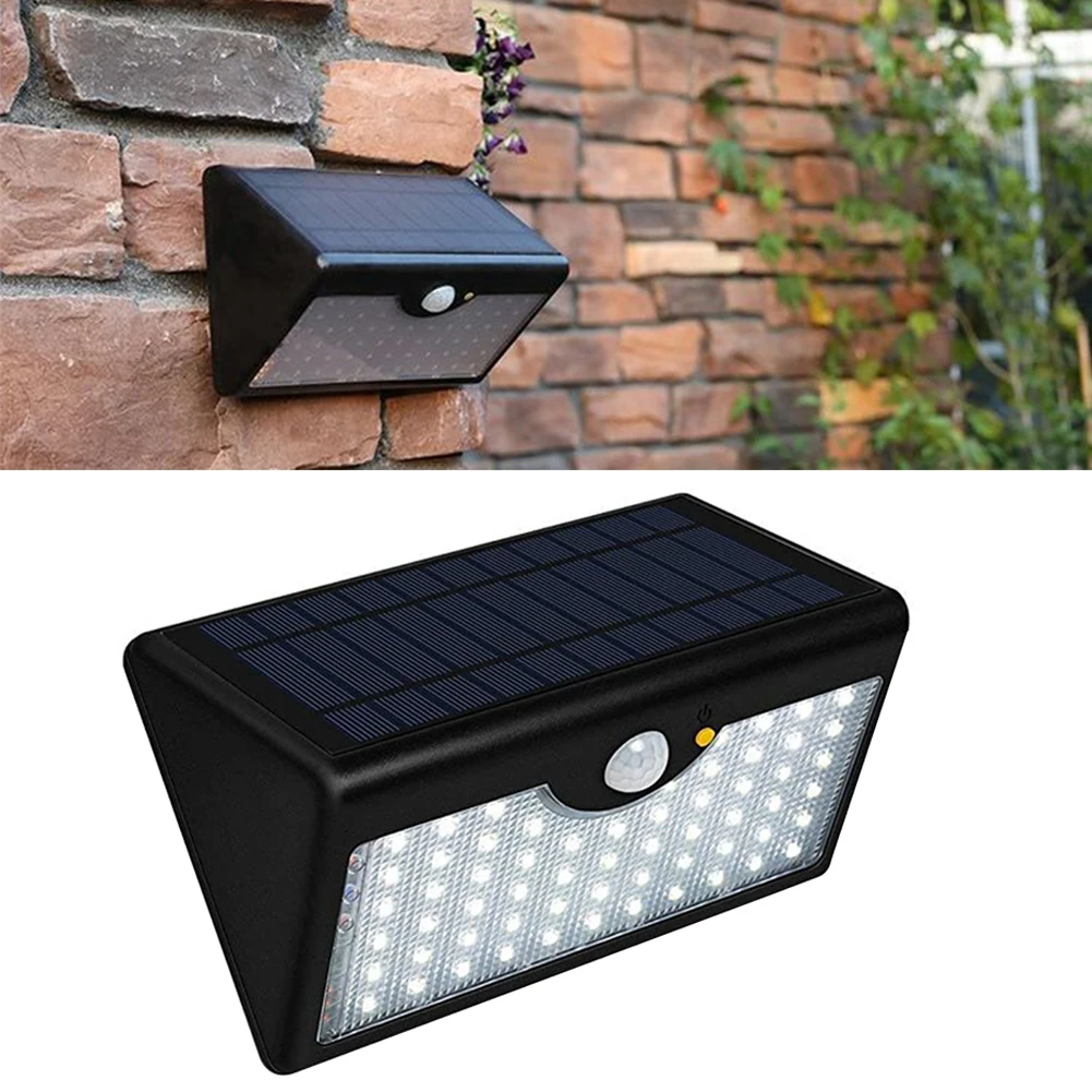 

Solar Lights Outdoor Motion Sensor LED Lamp Waterproof Wall-Mounted Remote Control Warning Light For Garden Street Light 2PCS