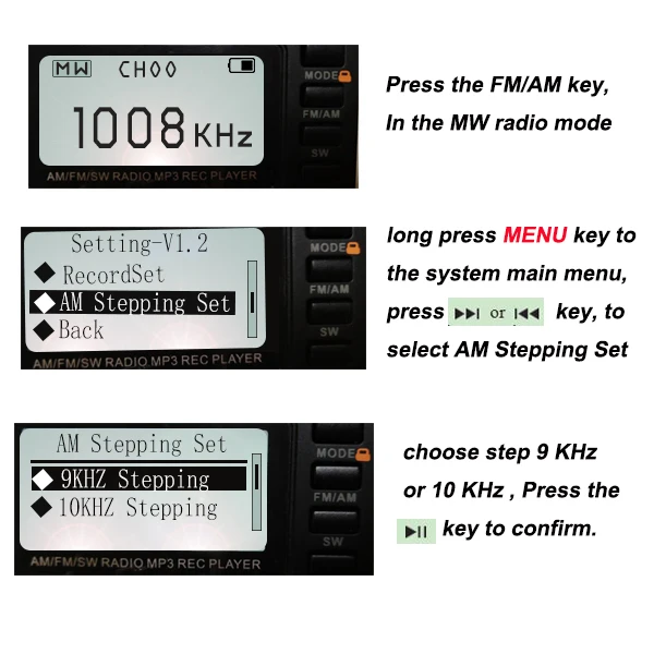 Retekess V115 радио FM/AM/SW мировой диапазон приемник MP3 плеер REC рекордер с таймером сна черный FM радио рекордер F9205A