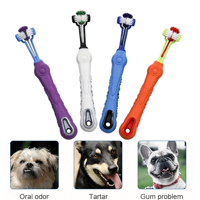 Зубная щетка для собак трехзубная чистки зубов собаки| |