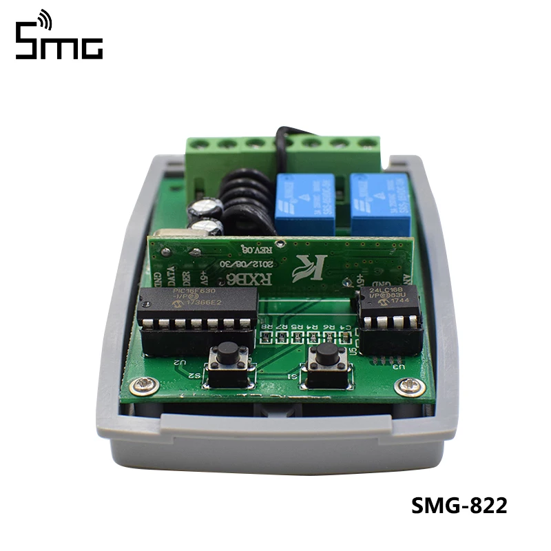 5 шт. 2 канала 12В 24В DC RF приемник код прокатки передатчик команды гаражные ворота