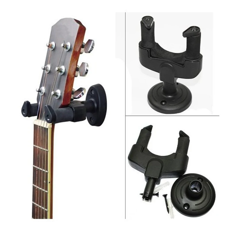 

Подставка-вешалка для гитары, настенный держатель, крючок для электрической гитары, акустического укулеле, бас-гитары, винты, аксессуары