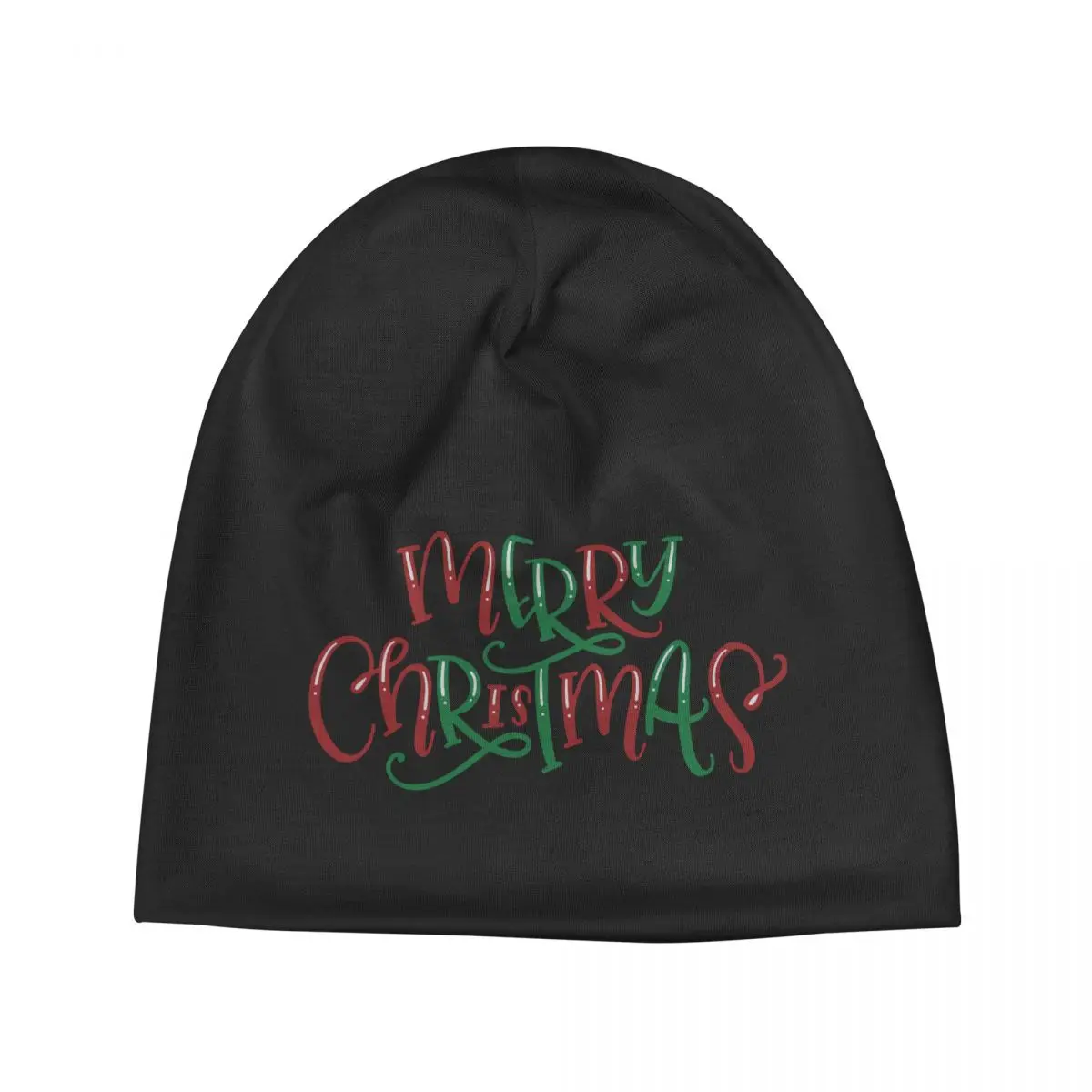 

Стильная впитывающая шапка-тракер с надписью "Merry Christmas H" в стиле унисекс