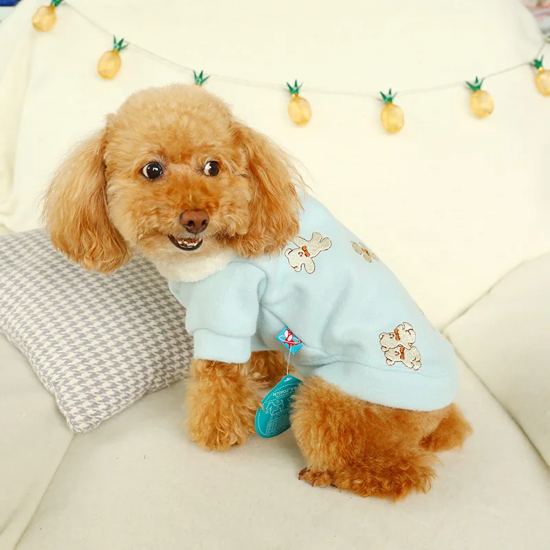 PETCIRCLE одежда для питомца Мишка Pomeranian Bichon маленькая собака бархатная осенняя и