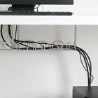 Домашняя стойка для хранения кабеля под столом кабель Управление лоток провод шнур Мощность полосы адаптер Органайзер полка стол скрепленная проволокой