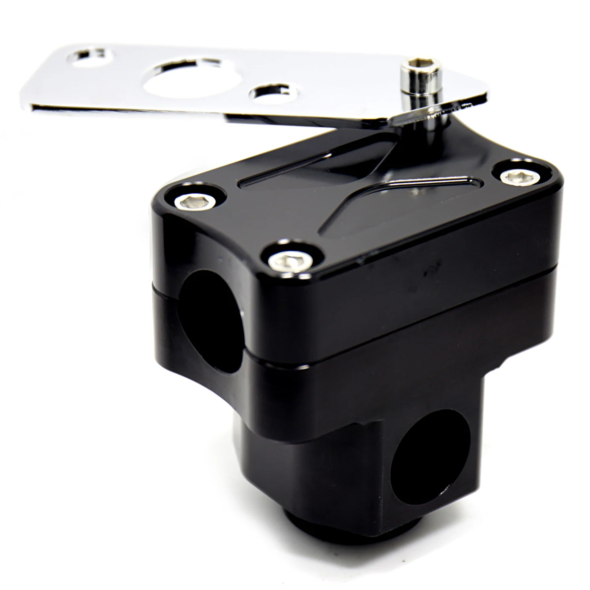 Черный комплект удлинителя рамы двигателя с черной ручкой подходит для Zoomer Ruckus FI